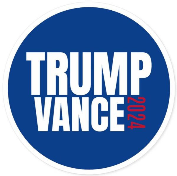 Trump Vance 2024: Indoor/Outdoor Stickers for Presidential Support