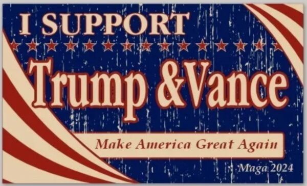 Show Your Support: Trump-Vance 2024 Presidential Campaign Vinyl Sticker