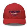 Hulk Hogan Trump Vance Red Retro Trucker Hat: Show Your Support in Style