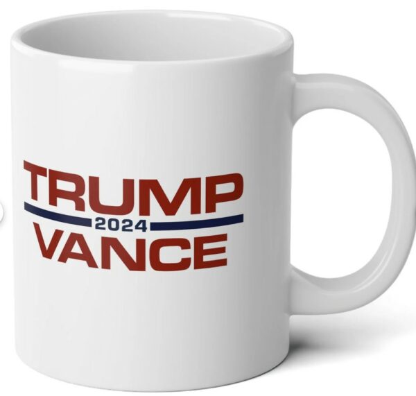 Jumbo Trump Vance Coffee Mug: Fuel Your Republican Spirit with Every Sip