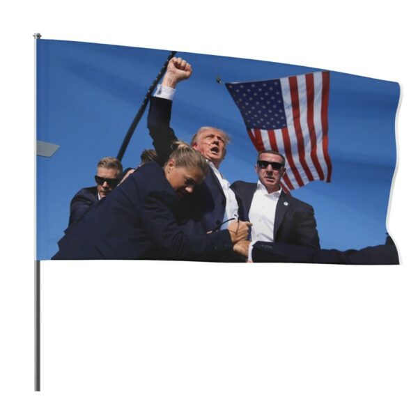 President Donald Trump Survived Assassination Waving Flag Shot Bloody Ear Fight