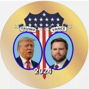Show Your Support: Donald Trump JD Vance 2024 Campaign Buttons