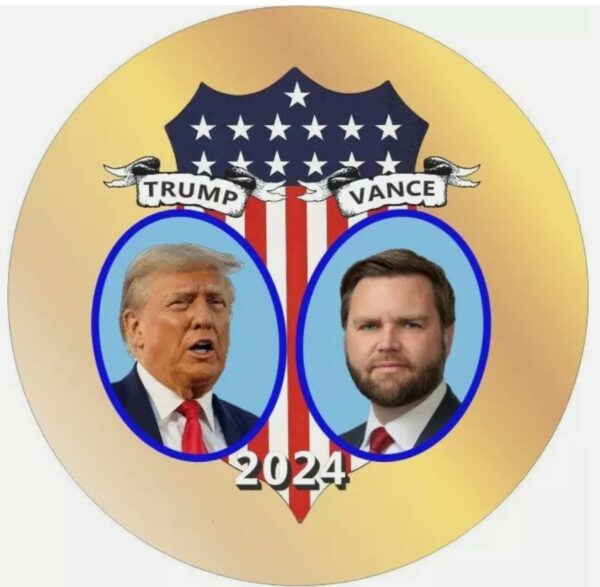 Show Your Support: Donald Trump JD Vance 2024 Campaign Buttons