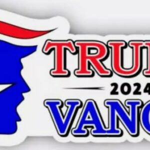 TRUMP STAR 2024 Bumper Sticker 5-Pack: Durable Vinyl, Water-Resistant, Trump VANCE