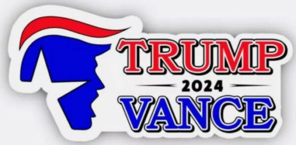 TRUMP STAR 2024 Bumper Sticker 5-Pack: Durable Vinyl, Water-Resistant, Trump VANCE