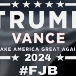 TRUMP VANCE 2024 #FJB Bumper Sticker: Durable, Water-Resistant Vinyl