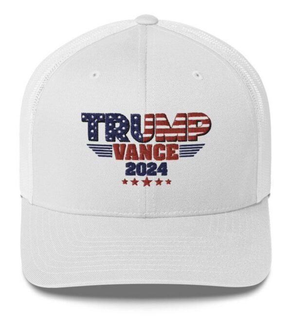 TRUMP VANCE 2024 Patriotic Trucker Hat