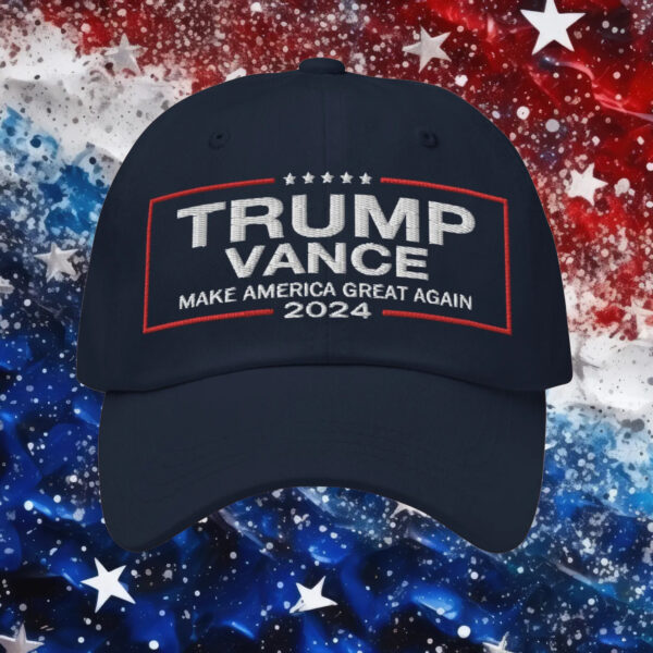 Embroidered Trump President - Vance VP Hat: Make America Great Again