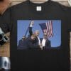 Trump Shot Quality Tee, Donald Trump Presidential Campaign 2024 T-shirt