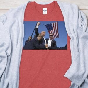 Trump Shot Quality Tee, Donald Trump Presidential Campaign 2024 T-shirts