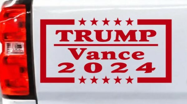 Trump Vance 2024 Decal: Premium Political Sticker for Maximum Impact