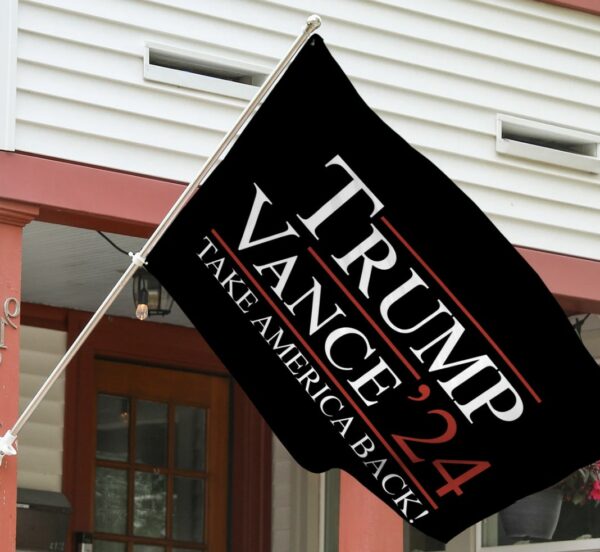 Trump Vance 2024 Election Flag: Fight for Freedom, Never Surrender