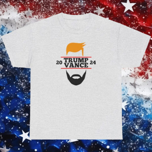 Trump Vance 2024: Hilarious Hair and Beard T-Shirt for Supporters