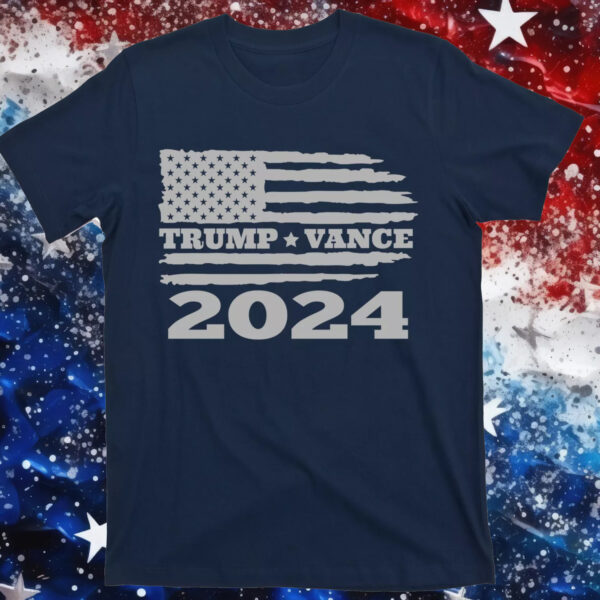 Show Your Support: Trump Vance 2024 Gray T-Shirt