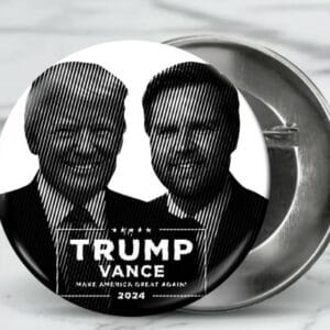 Trump Vance 2024 MAGA Button: Show Your Support for Trump and Vance