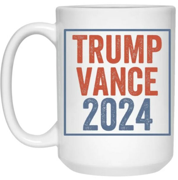 Trump Vance 2024: Patriotic Election Mug for Trump Supporters