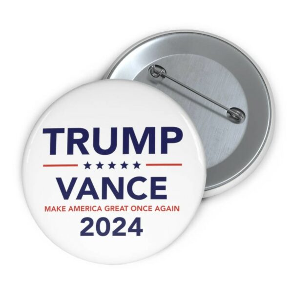 Trump Vance 2024 Pin Button