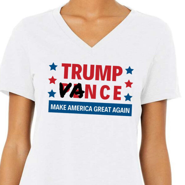 Trump Vance 2024: Support the Republican MAGA Campaign with Our V-Neck T-Shirt