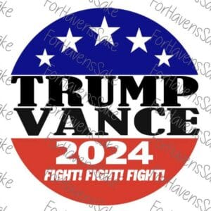 Trump Vance 2024 Sticker  Trump for President 2024