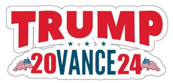 Trump Vance 2024: Show Your Support with USA Flag, Trump Vance, and JD Vance Stickers