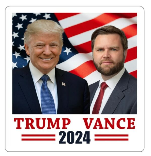 Trump Vance 2024: Show Your Support with the Official USA Flag and Sticker