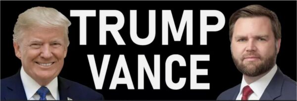 Trump Vance 2024: Waterproof Vinyl Bumper Stickers for MAGA Patriots