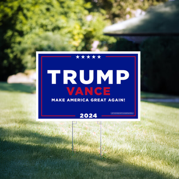 Show Your Support: Trump Vance Logo Yard Sign