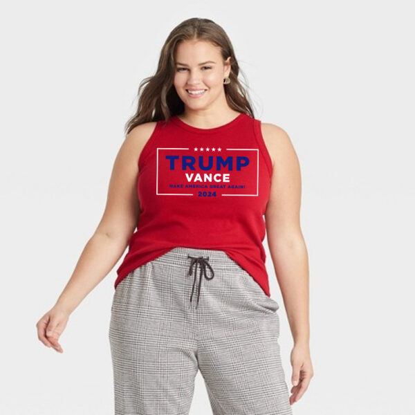 Show Your Patriotism with the Trump Vance MAGA Women's Red Shirt