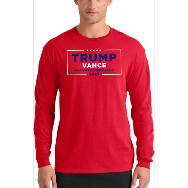 Trump Vance MAGA Red Long Sleeve Shirt: Show Your Patriotic Pride