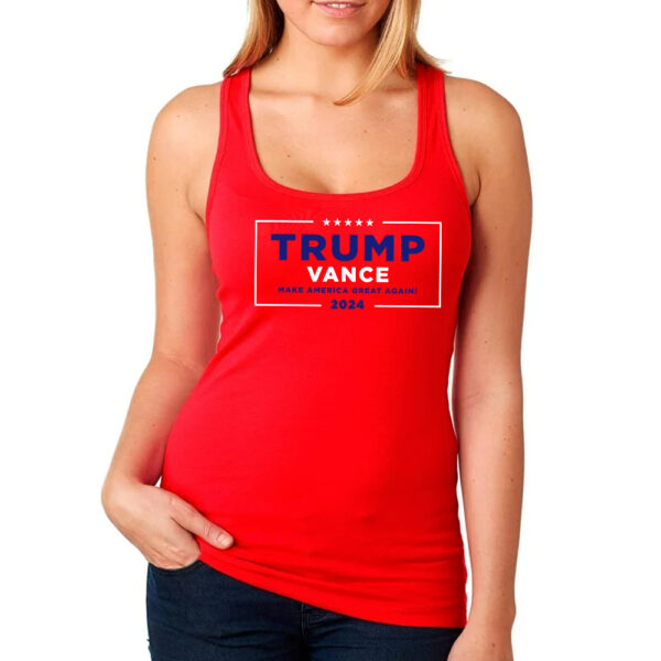 Trump Vance MAGA Red Women's Tank Top: Show Your Patriotic Pride