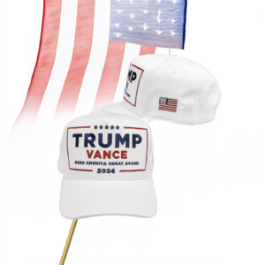 Trump-Vance MAGA White Hats: Show Your Patriotic Pride