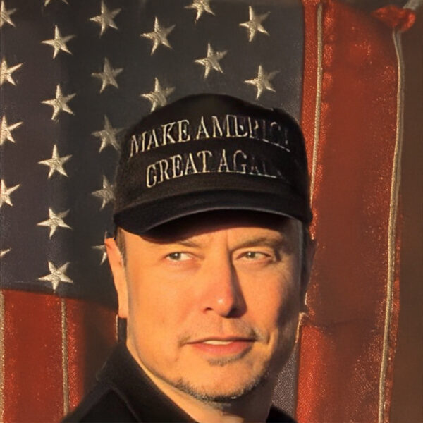 Elon Musk - Trump Never Surrender Black MAGA Hat