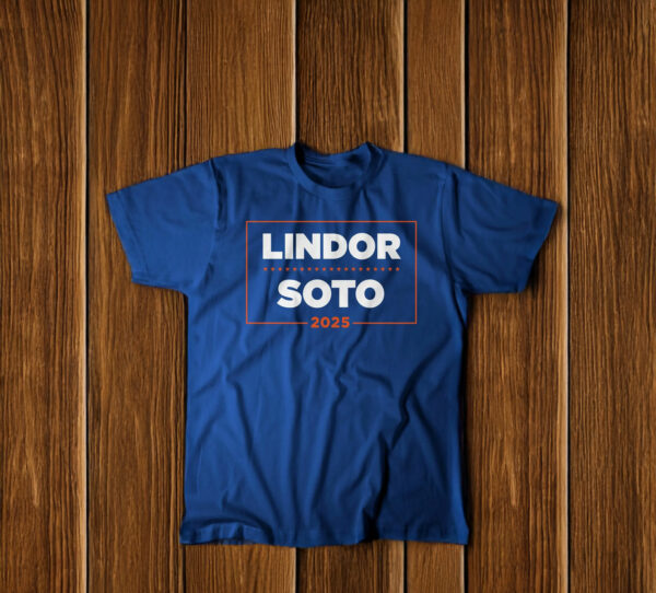 Lindor Soto '25 - Campaign T-shirt - Blue - New York Baseball - Queens