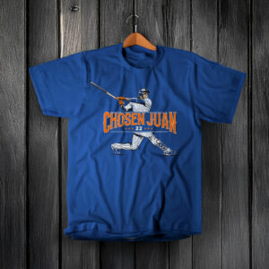 Queens Chosen Juan 22 Blue T-Shirt NY Baseball