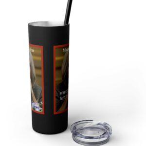 Candace Owens Man Of The Year Skinny Tumbler with Straw