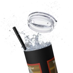 Candace Owens Man Of The Year Skinny Tumbler with Straw