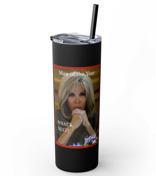 Candace Owens Man Of The Year Skinny Tumbler with Straw