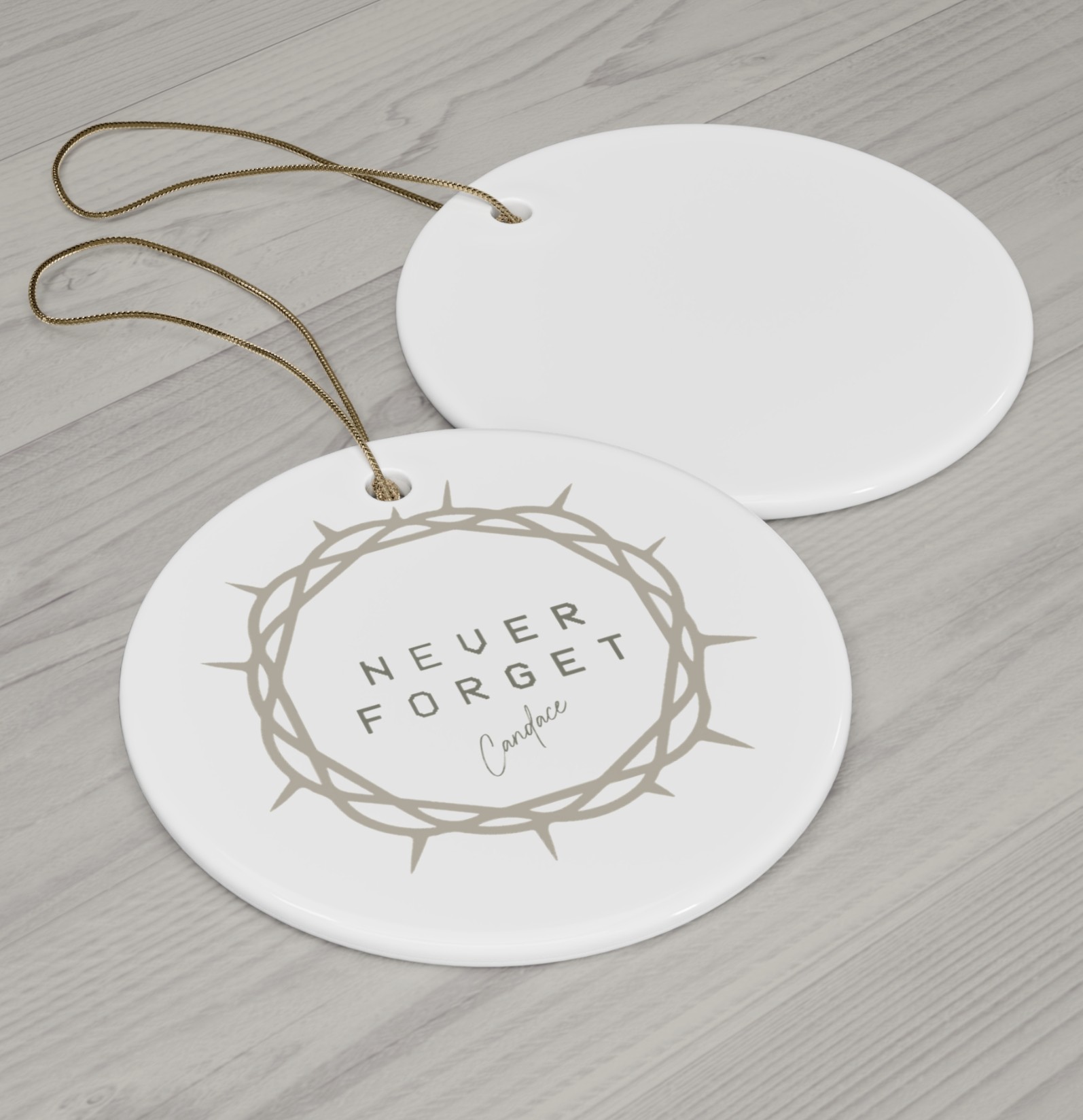 Candace Never Forget Ornament