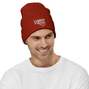 Christ Is King Christmas Beanie Hat