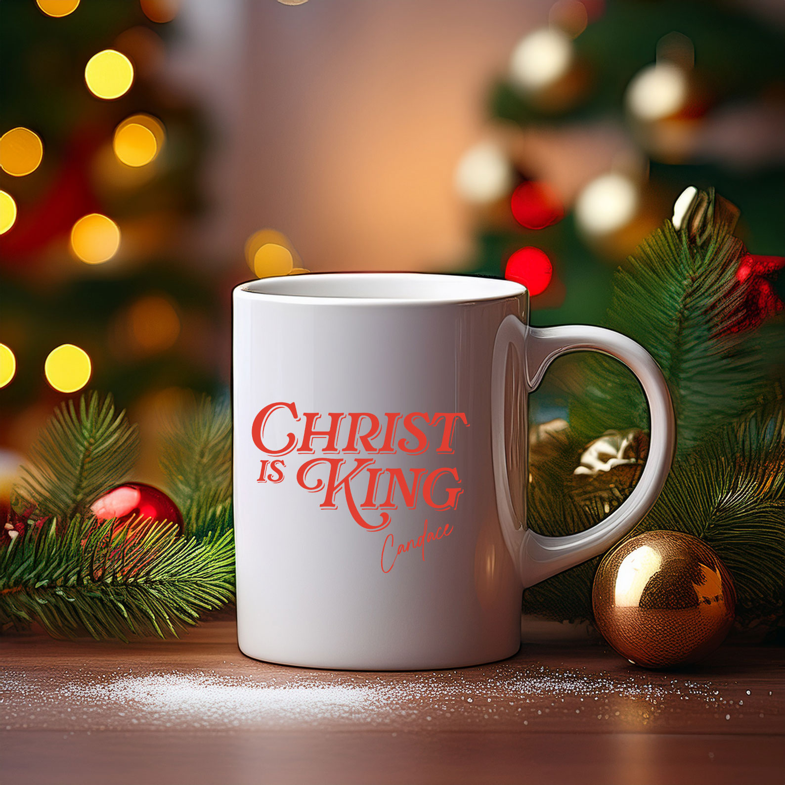 Christ Is King Christmas Mug