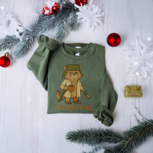 Litters Full Funny Cat Lovers Christmas Xmas Shirt