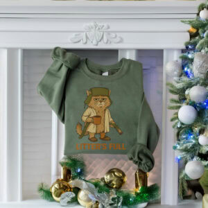 Litters Full Funny Cat Lovers Christmas Xmas Shirt